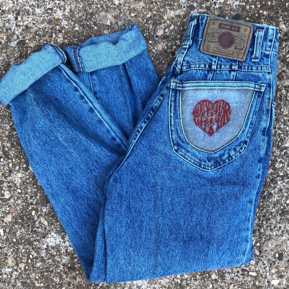 Vintage 80’s Designer Jeans Made in Italy POP84!